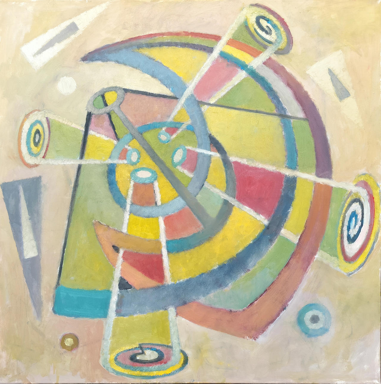 Physics Unexplained, 80x80cm, oil on canvas
