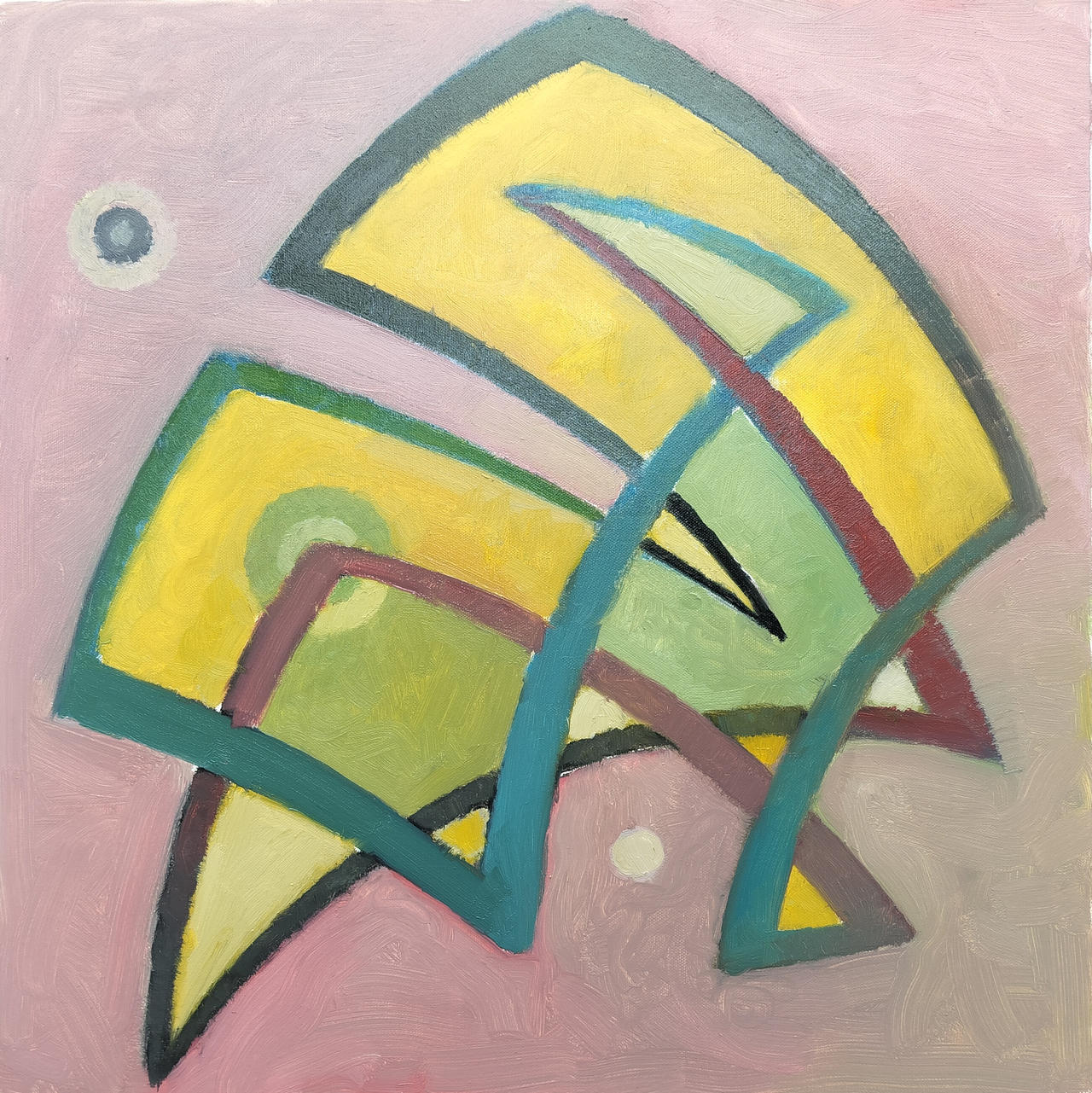 No God, 60x60cm, oil on canvas