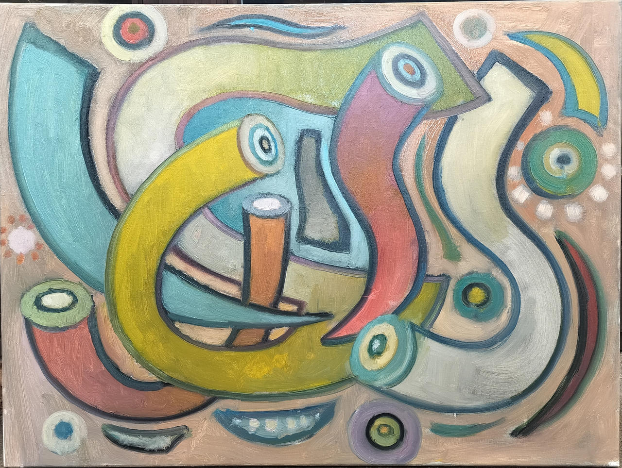 Thought process, 80x60cm oil on canvas