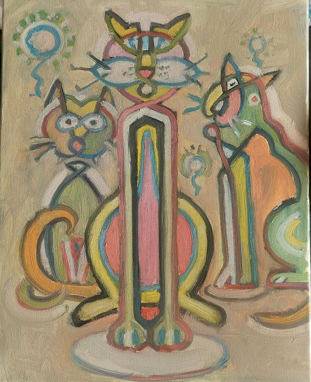 Test, 50x40cm oil on canvas