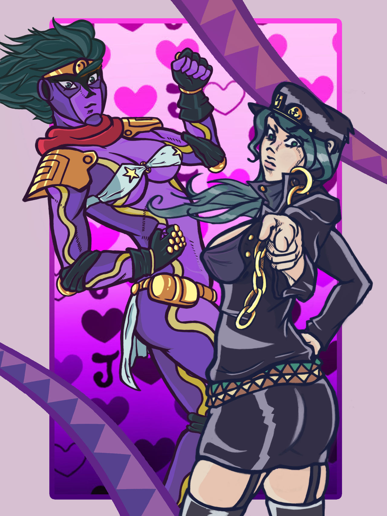 ⭐️Star platinum will ORA you⭐️ After drawing Fem Jotaro people asked for Star  Platinum! So I finally got around to doing a design for them…