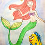 DISNEY: Little Mermaid, Ariel and Flounder