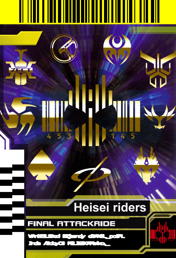 Final Attack Ride Helsel Rider Final Attack Ride:Heisei Rider by blazing-the-hedgehog on DeviantArt
