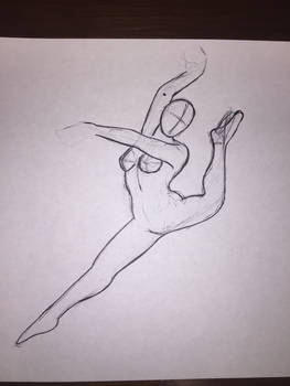Ballerina rough sketch