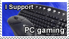 I support PC gaming
