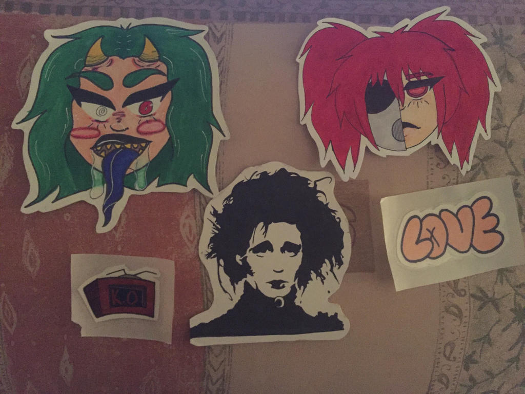 Sticker Commission Examples! by KingHella666 on DeviantArt