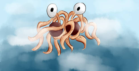 flying spaghetti monster :D