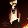 Dave Strider - Flames - Homestuck