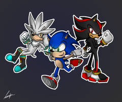 Silver - Sonic - Shadow