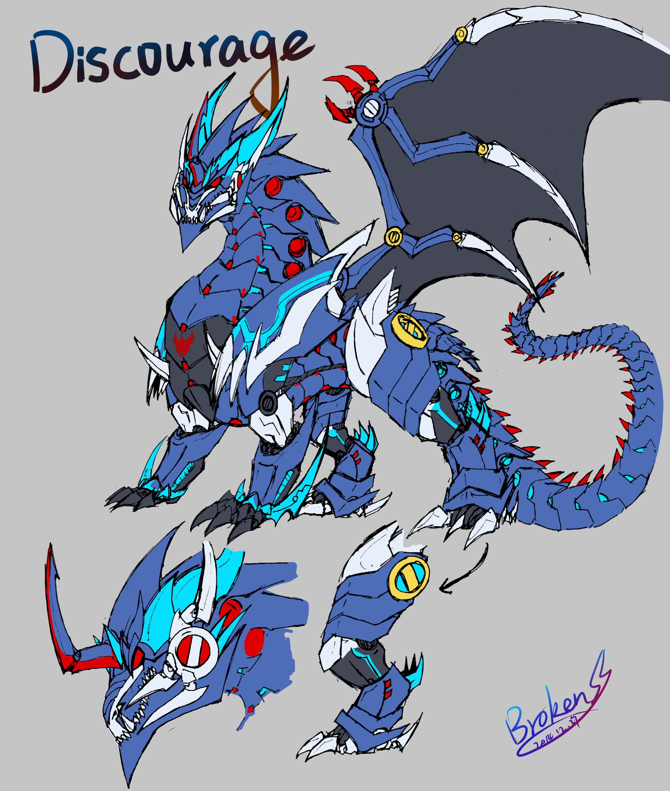 Predacons OC:Discourage by G-Broken on DeviantArt