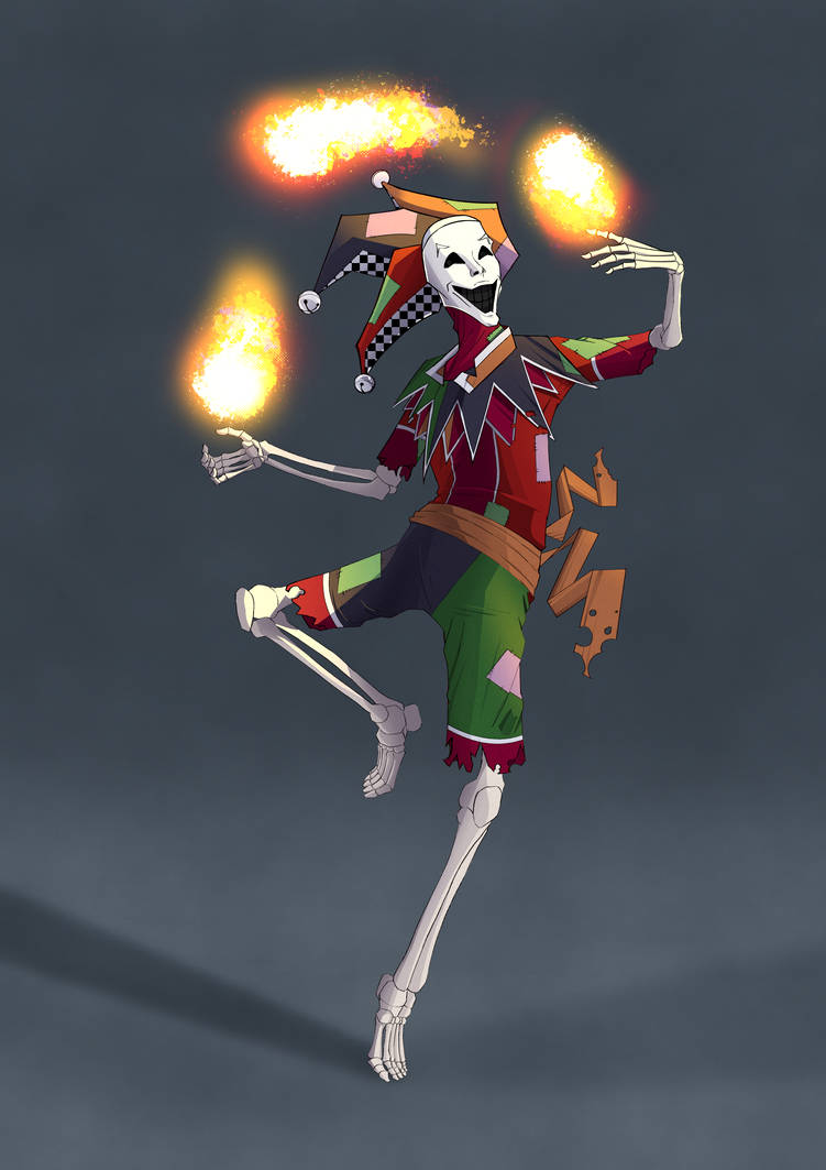 Jester Back Deviantart Fire Jester by SpookyStuffs on DeviantArt