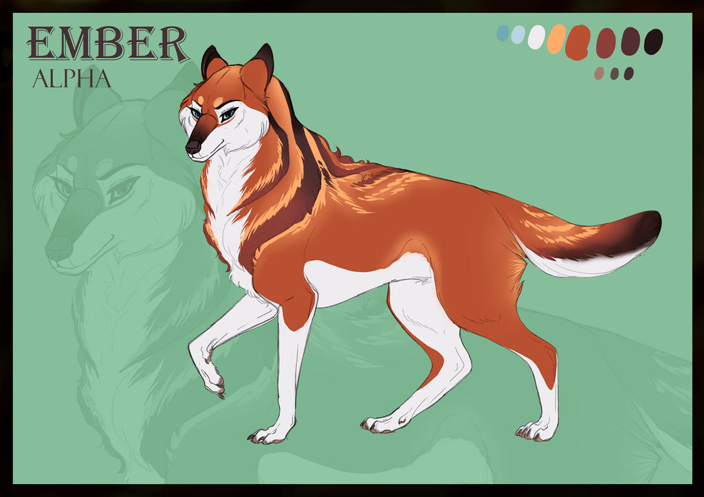 Ember Wolves Banner Ember - wolf - ref by siwsen on DeviantArt