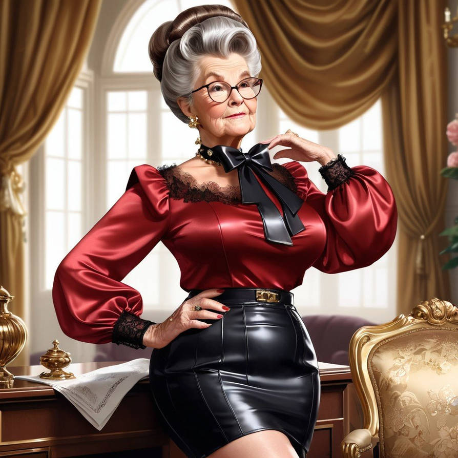 Beautiful granny with voluminous brown bouffant be By Dimitr2 On DeviantArt beautiful-granny-with-voluminous-brown-bouffant-be-by-dimitr2-on-deviantart