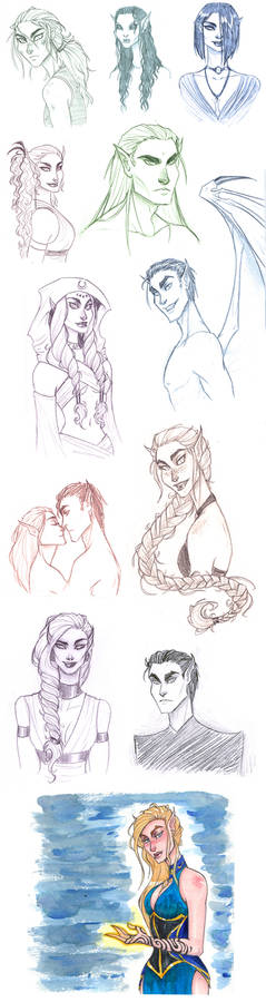 A Court of Thorns and Roses Sketchdump