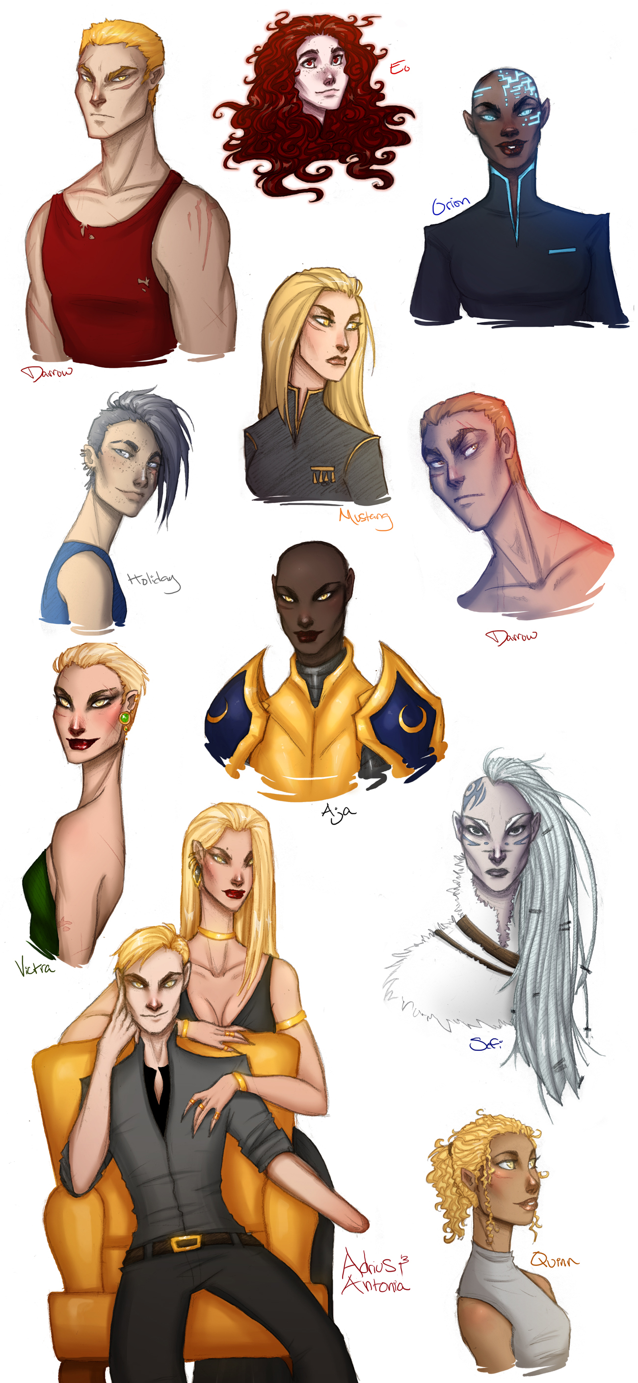 Red Rising Sketches by ScillaVega on DeviantArt