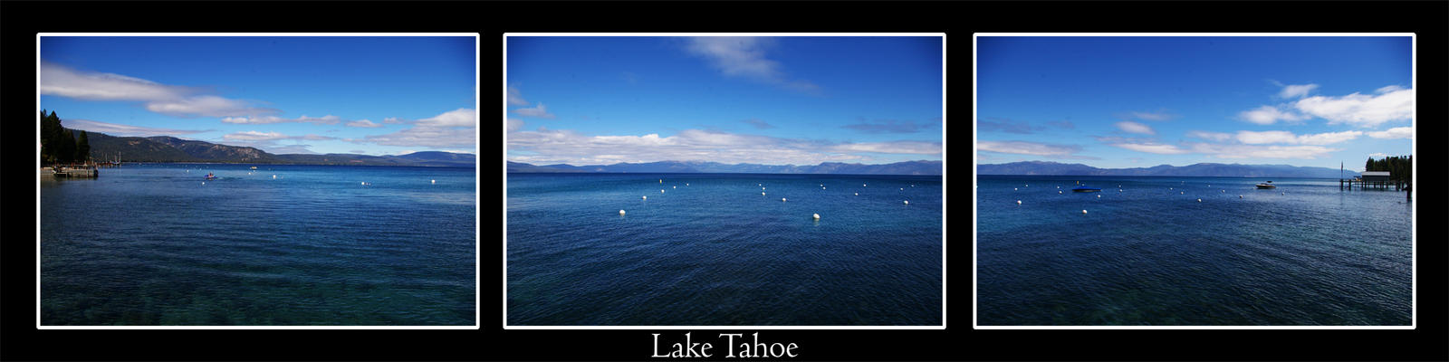 Lake Tahoe Tripple Panorama