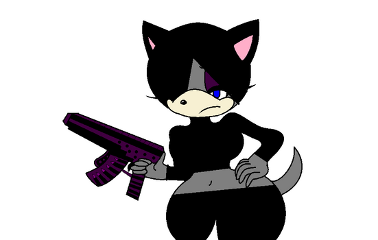 Violet The Hedgehog With A Gun