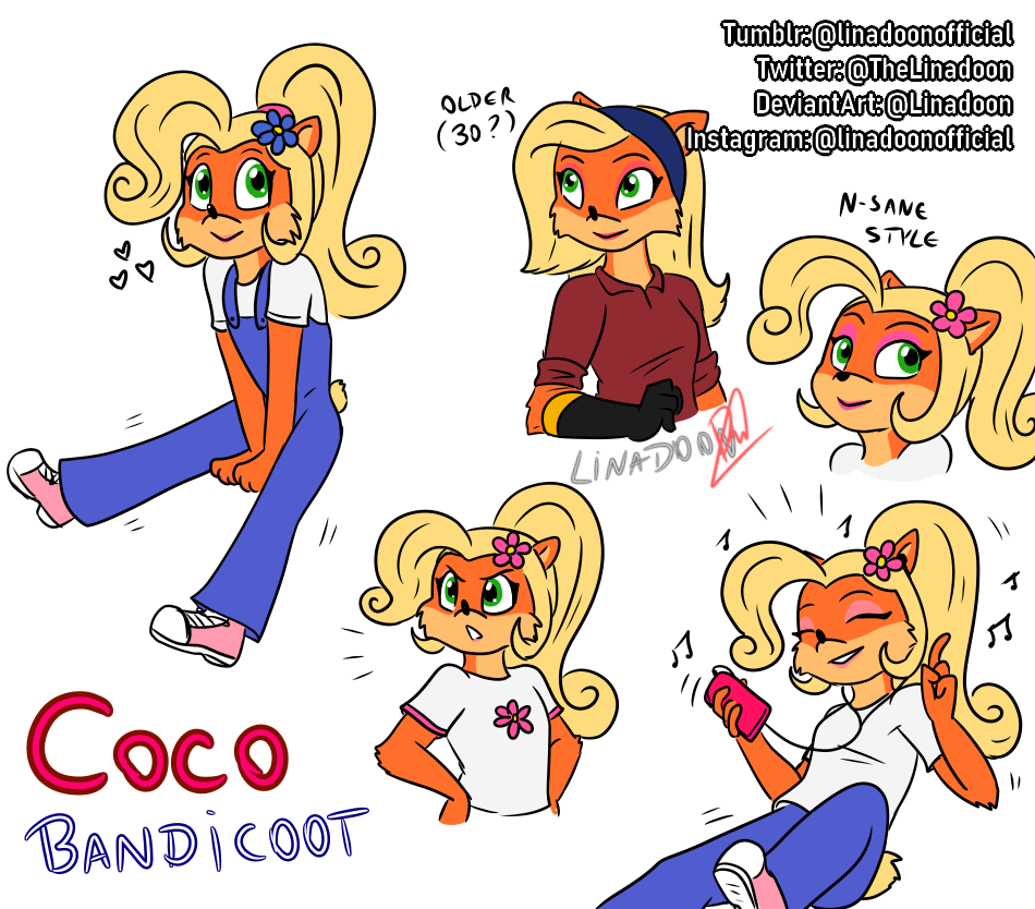 Crash Coco Bandicoot Sketchdump By Linadoon On DeviantArt crash-coco-bandicoot-sketchdump-by-linadoon-on-deviantart