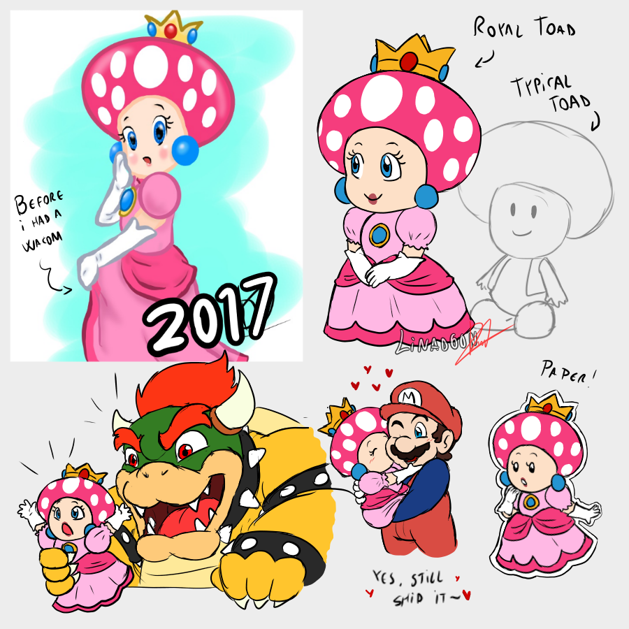 Princess Toad Racing SMB - Princess Toadstool by Linadoon on DeviantArt