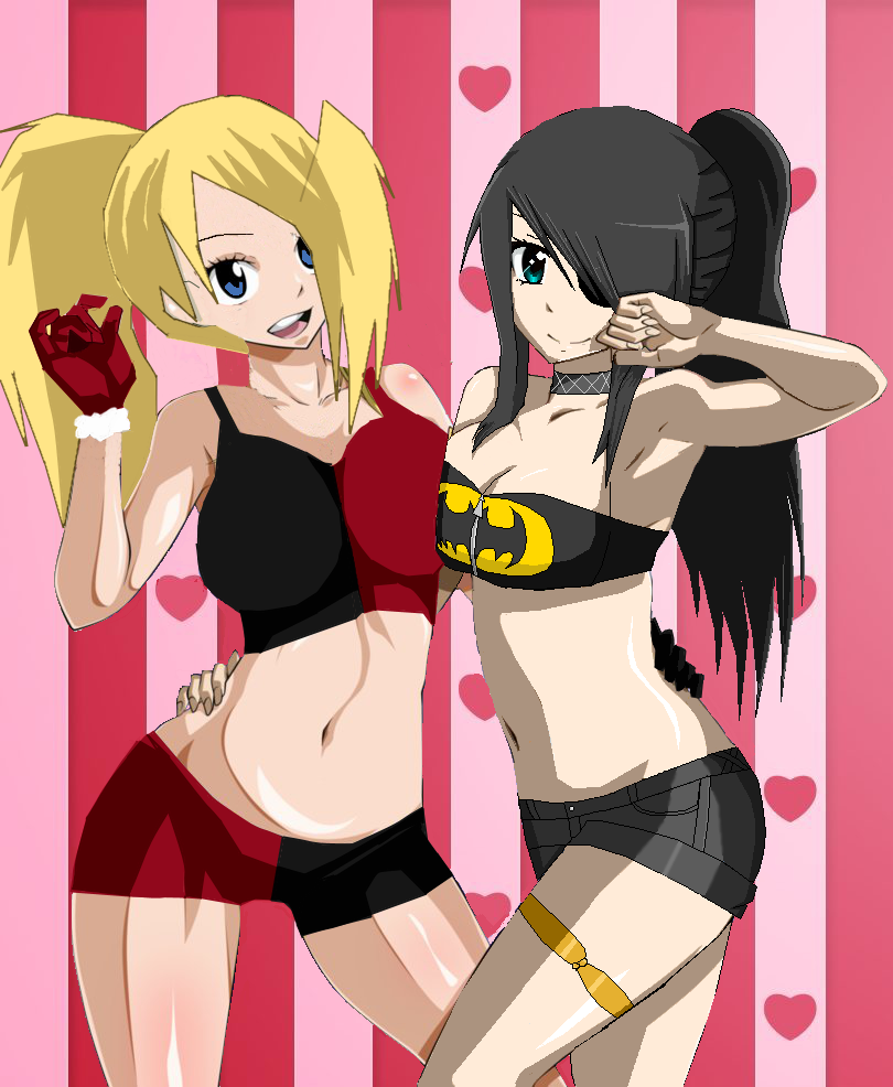 Harley (Kara) and Batman (Athena)