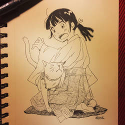 Miko and Neko - inktober.02 2015-10-04