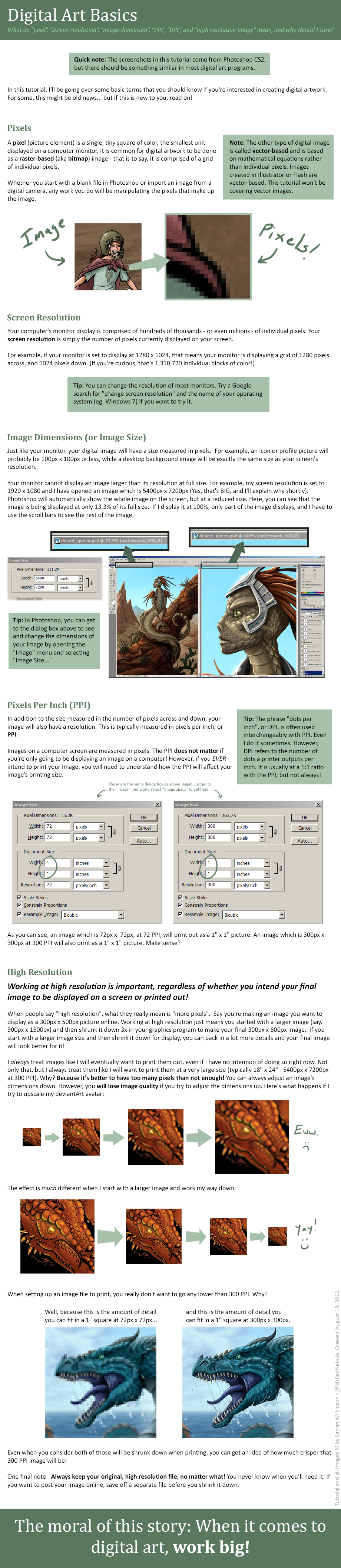 Tutorial: Digital Art Basics and Image Size Terms by MsRedNebula on Tutorial: Digital Art Basics and Image Size Terms by MsRedNebula on