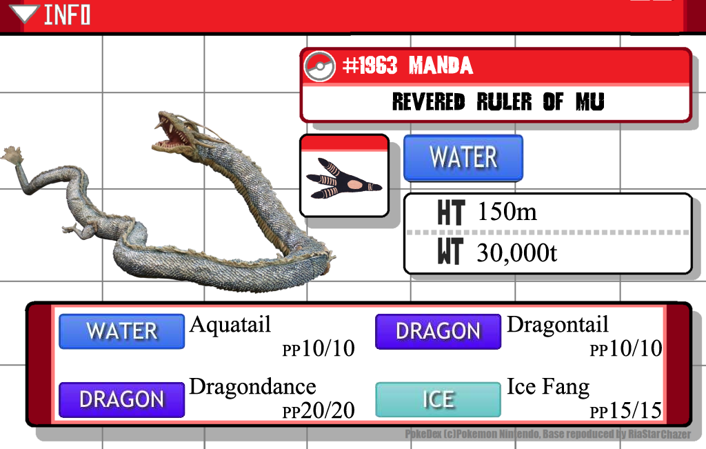 Triumph Mu Ruler Kaijimon - #1963 Manda - Revered Ruler of Mu by GreenGimmick on DeviantArt