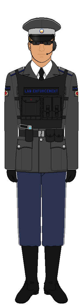 Futuristic Dystopian Police Officer by AwokenVoidDA on DeviantArt