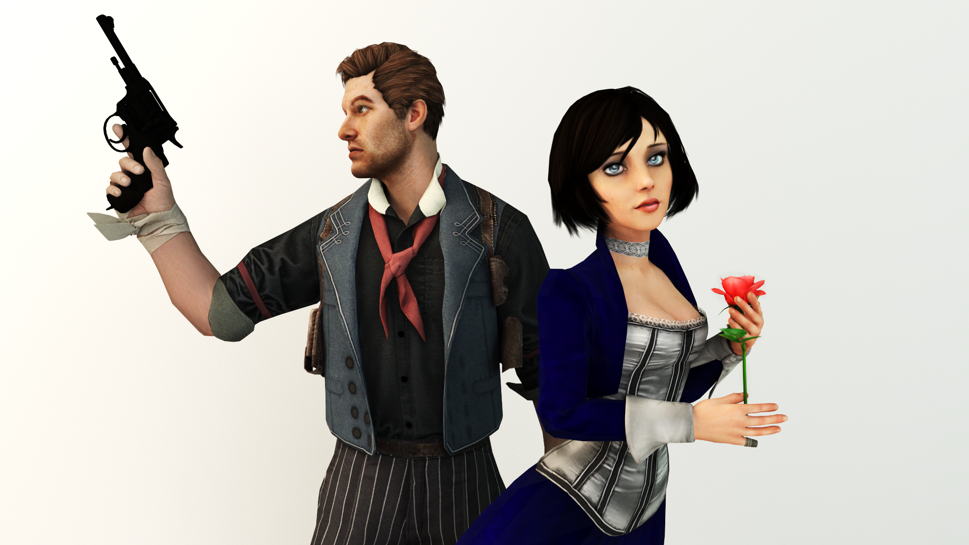 Elizabeth and Booker 3Ds Max 2