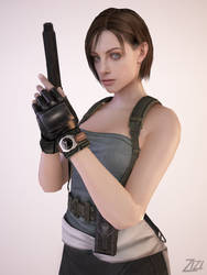 Jill Valentine 3Ds Max 1