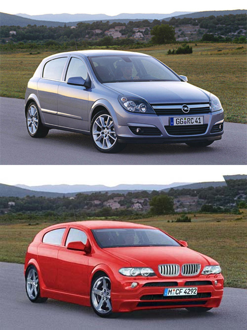 Opel to Bimmer photoshop