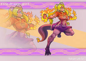 Fire-Dragon girl adoptable #9 (OPEN) by Podzemelis