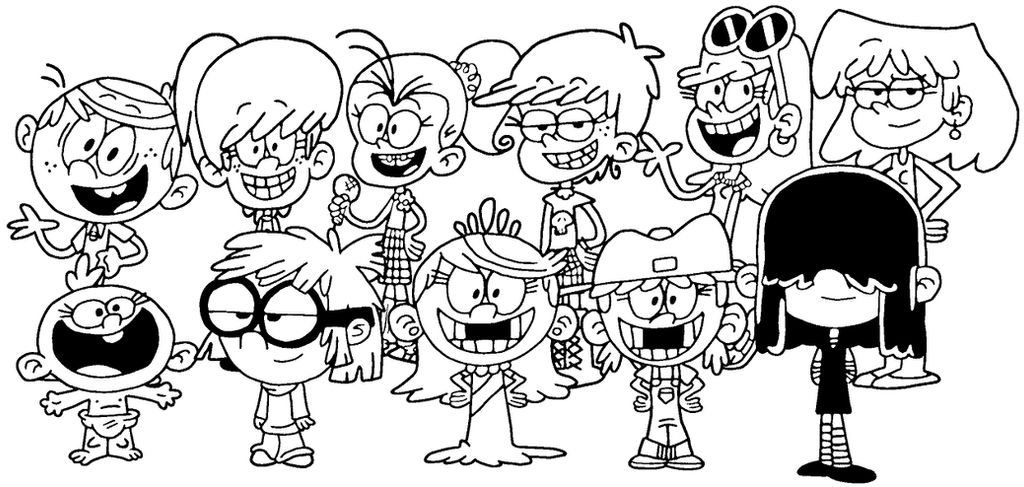 The Loud siblings coloring page by Terrance4eves on DeviantArt
