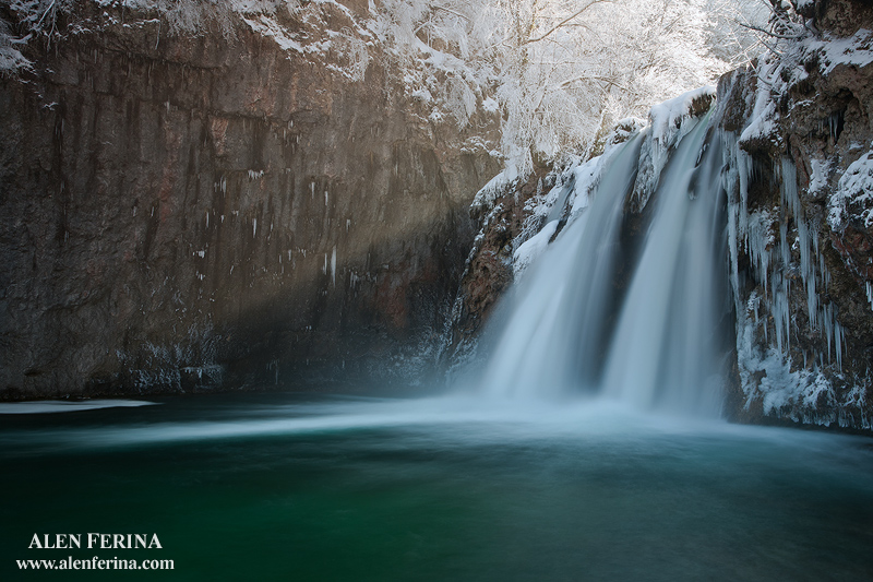 Korana river in winter, Croatia