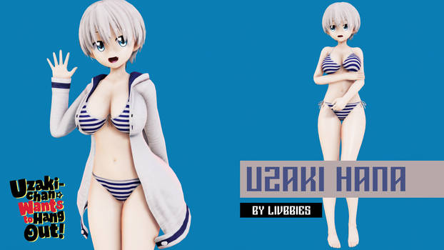 [MMD Model DL] Uzaki Hana - Bikini