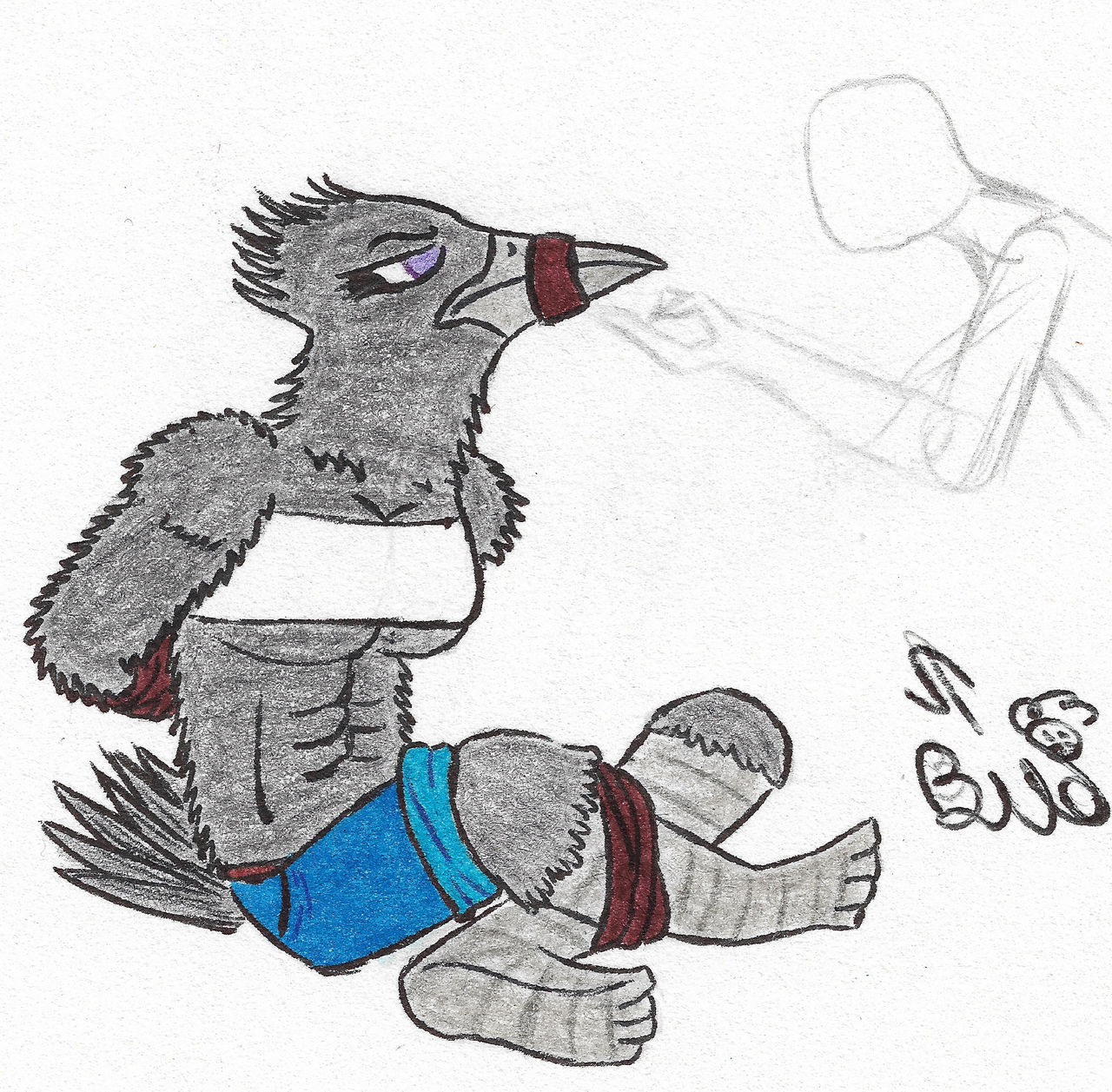 Buff Point Crow A buff crow lady all tied up by Steredmoon123 on DeviantArt