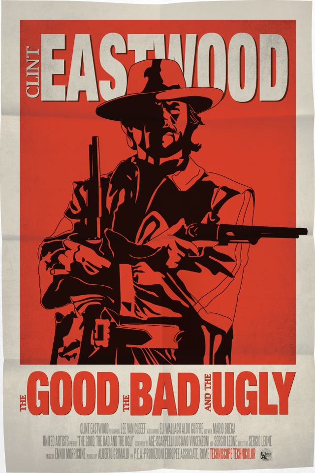 The Good, The Bad and The Ugly Movie Poster Illustration The Good, The Bad and The Ugly Movie Poster Illustration