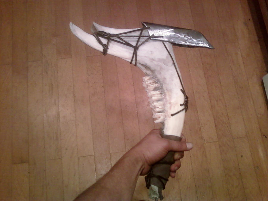 horse jaw bone pick axe