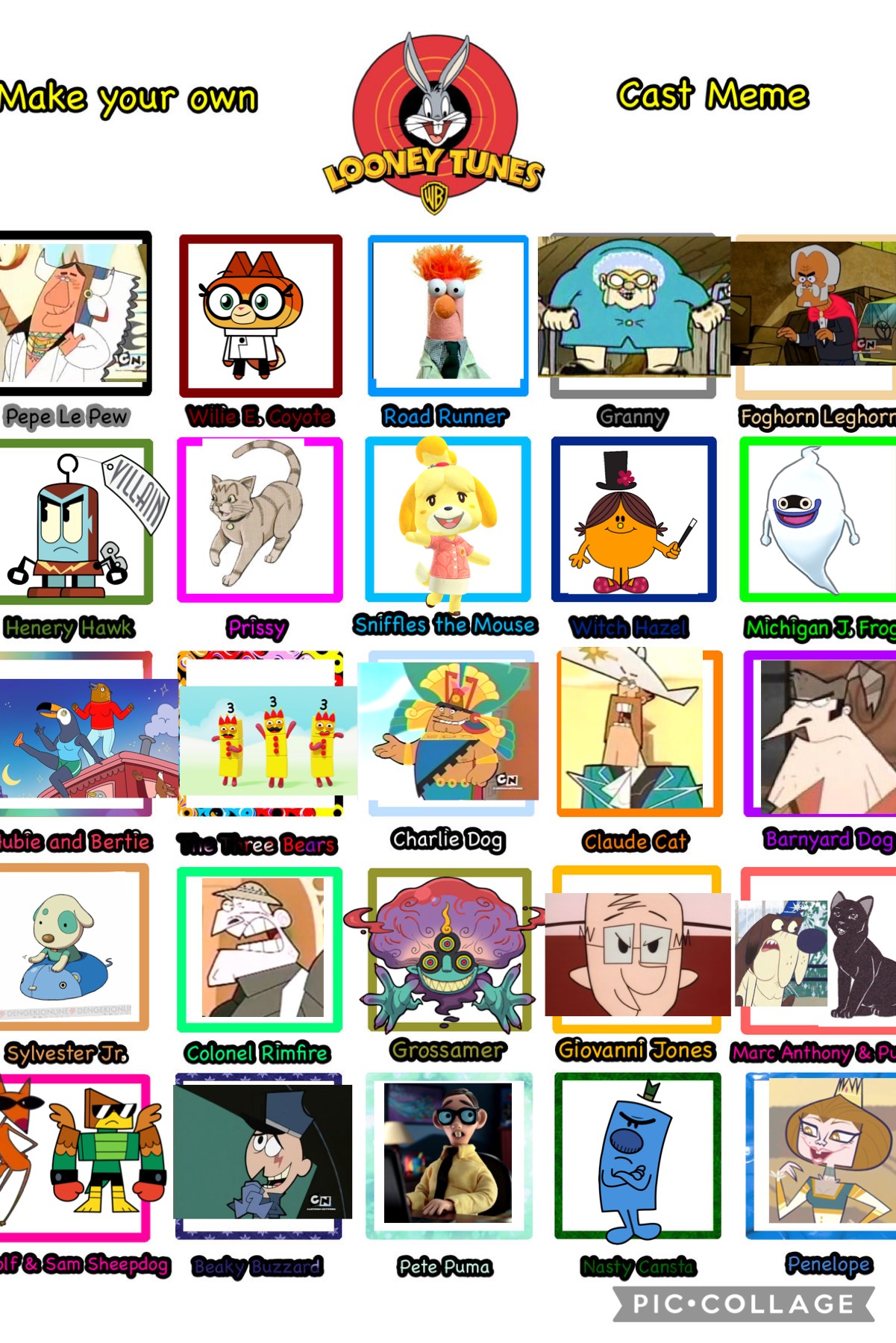 My looney tunes cast meme part 2 by crazygirl83 on DeviantArt