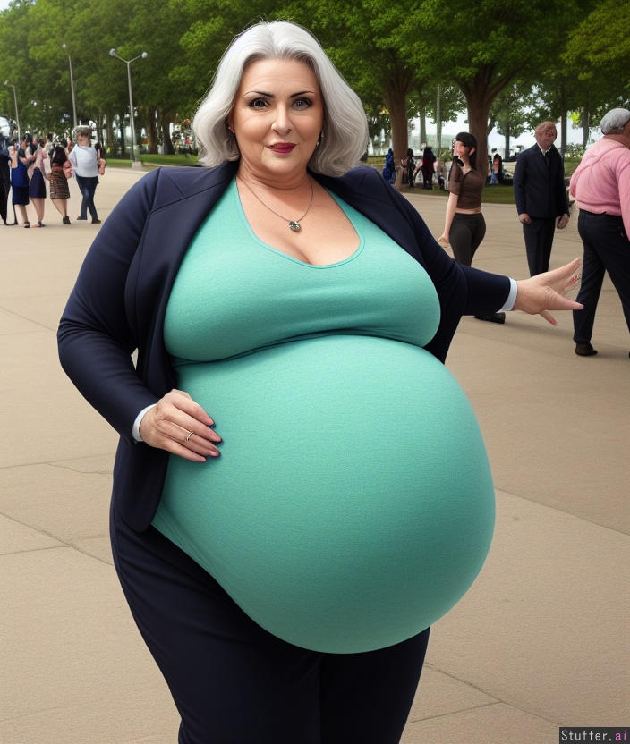 Stuffer ai Pregnant Grandma At The Park By OldPregoBellyStory41 On stuffer-ai-pregnant-grandma-at-the-park-by-oldpregobellystory41-on