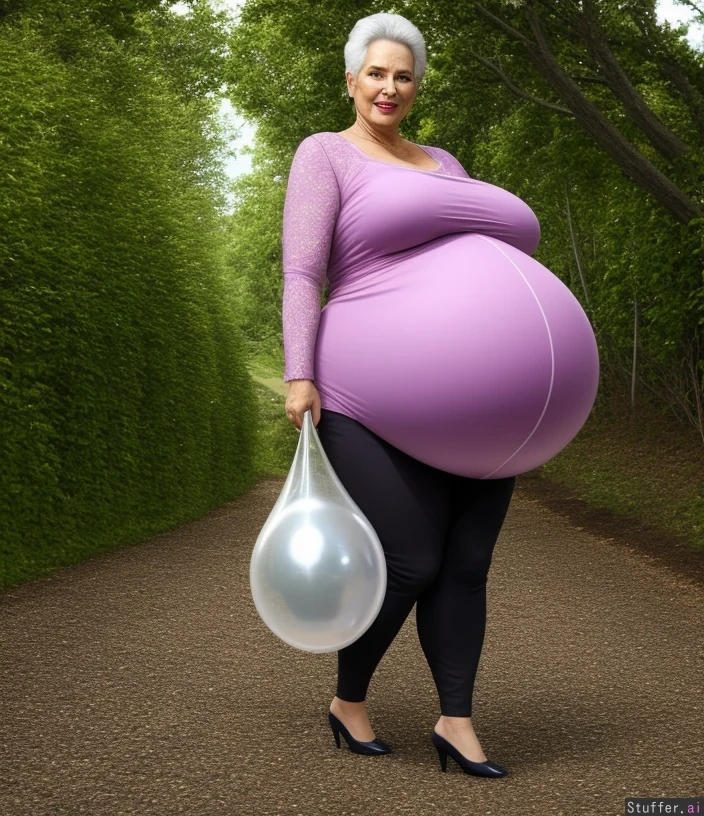 Grandma's balloon belly by OldPregoBellyStory41 on DeviantArt