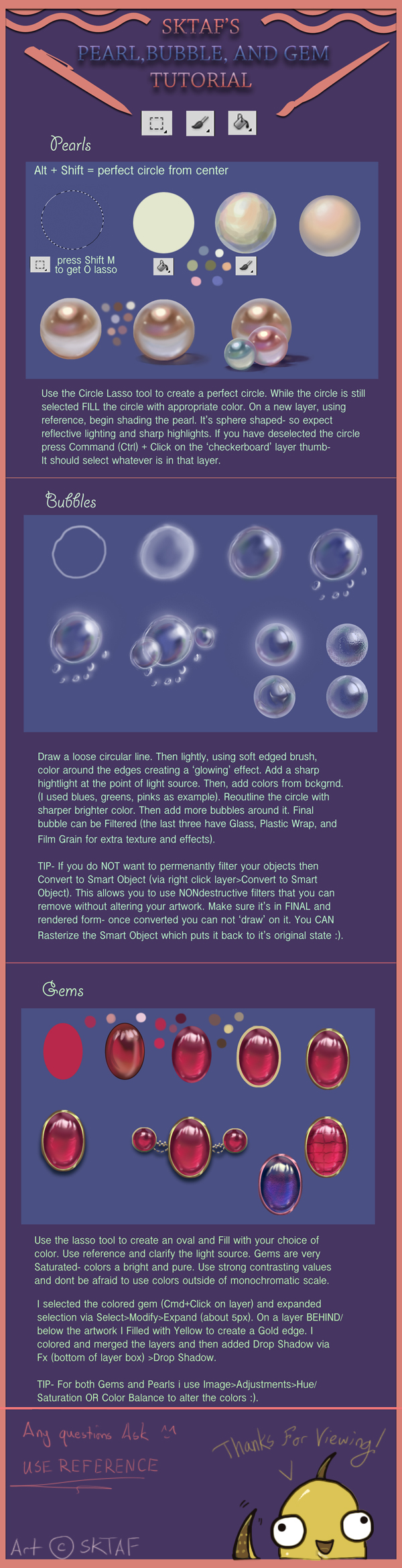Pearl, Bubble, and Gem Tutorial by MMWoodcock