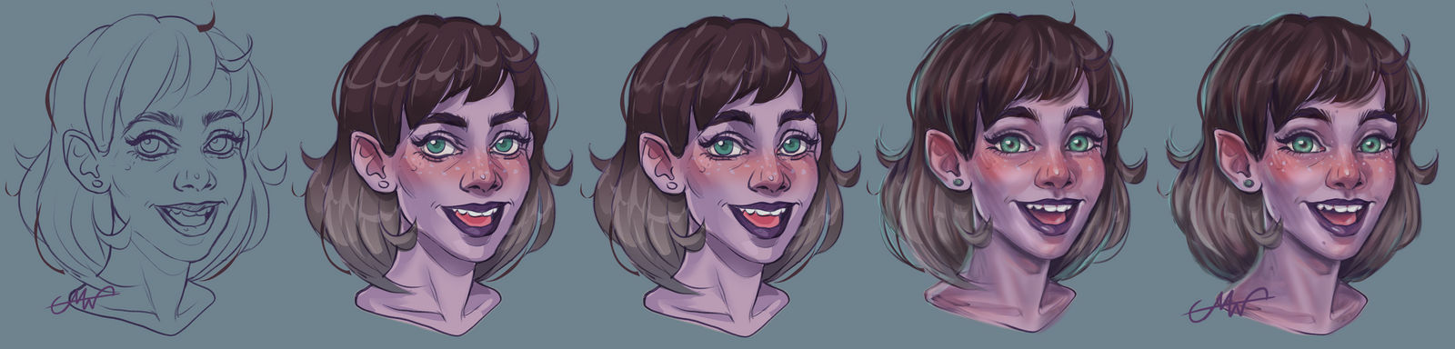 Face Practice 2 by MMWoodcock on DeviantArt