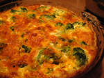 broccoli and cheddar quiche by johnnysunshine