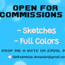 Commissions Open