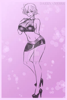 Pinup Sketch Commission