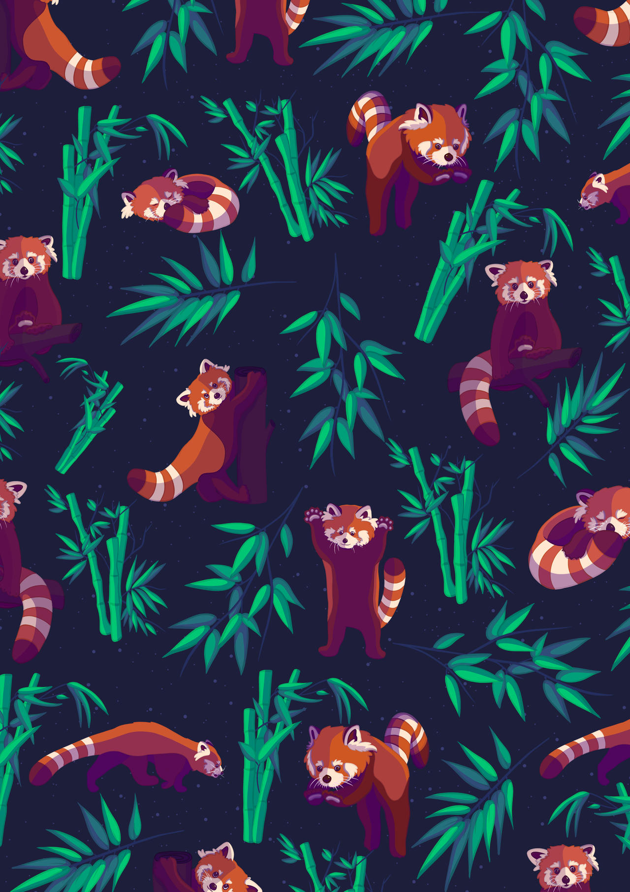 Red Panda Pattern Background Red Panda Pattern by FlynnsDrawings on DeviantArt