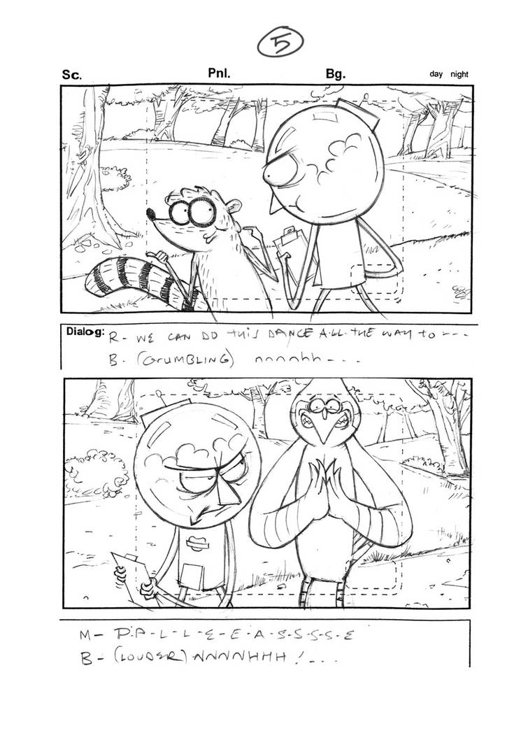 Regular Show storyboards by payprchs on DeviantArt