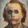 Joker oil painting