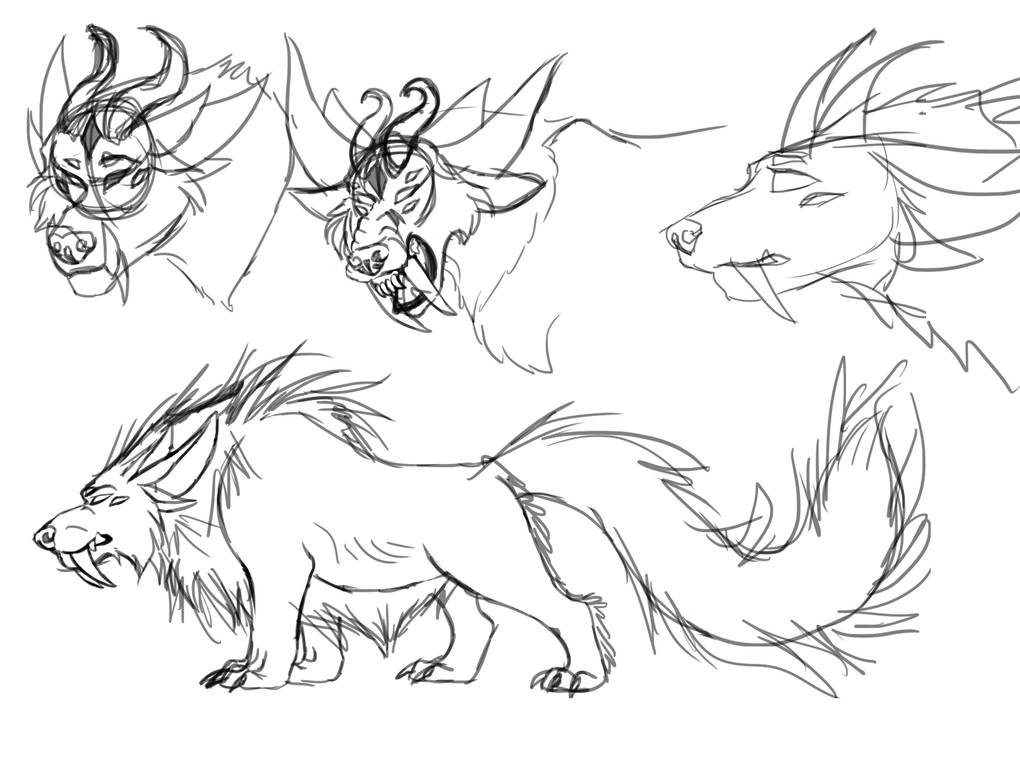 Kyon Hound Doodles by Devinital